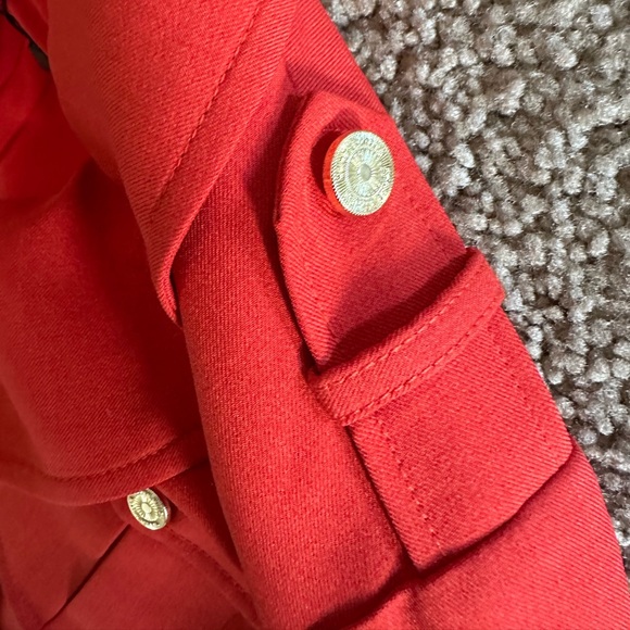 Karen Millen Tailored Db Tux Midi Dress Red Orange NWT 4 ❤️ - Picture 6 of 9